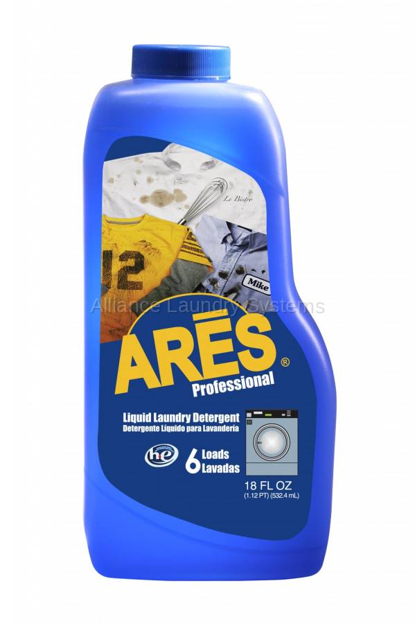 Ares Pro HDL Liquid Coin Laundry Detergent Over the Counter/Bulk Size (18 oz) - Laundromat