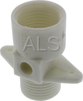 Wascomat Parts - Wascomat #438005604 Washer NIPPLE,WATER INLET WHITE US THREAD