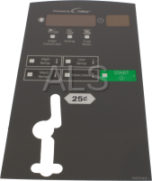 Huebsch Parts - Huebsch #70472101 Dryer OVERLAY,CONTROL KC SNGL HB T30/T45