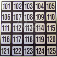 Miscellaneous Parts - NUMBER STICKER