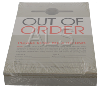 Alliance Parts - Alliance #AC14-0001 Washer OUT OF ORDER CARDS (100/PK)