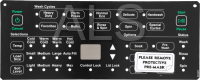 Speed Queen Parts - Speed Queen #204404 Washer OVERLAY,CONTROL TLW RC H4 HEC BLACK