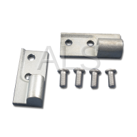 Wascomat Parts - Wascomat #487339002 Dryer KIT,HINGE BLOCK (TOP & BOT) ALUM