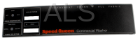 Speed Queen Parts - Speed Queen #201259 Washer OVERLAY CONTROL PANEL-FABSEL