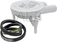 Huebsch Parts - Huebsch #RB150003 Washer KIT BELT&PUMP MODEL M/N 8/POST
