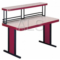 Sol-O-Matic - Sol-O-Matic #TFL-2460-U Sol-O-Matic TFL-2460-U Fiberglass Laminate Tables w/Upper Shelf