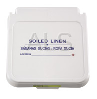 R&B Wire Products - R&B Wire #602SLB Hamper Label, Soiled Linen - Blue Lettering (Pack of 5)