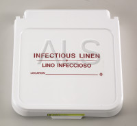 R&B Wire Products - R&B Wire #602IL Hamper Label, Infectious Linen - Red Lettering (Pack of 5)