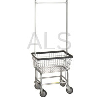 R&B Wire Products - R&B Wire 100E58 Rolling Standard Laundry Cart - Chrome