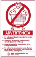 R&B Wire Products - R&B Wire #903S Wall Mounted Warning Sign - Spanish