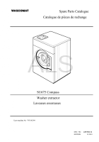 Diagrams, Parts and Manuals for Wascomat SU675 Compass Washer