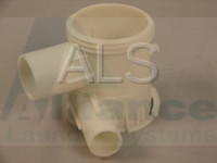 Commercial IPSO Laundry Parts - Commercial IPSO Stacked Washer and Dryer Parts - IPSO Parts - Ipso #801208 Washer/Dryer HOUSING PUMP