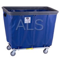 Laundry Supplies - Laundry Hampers and Racks - R&B Wire Products - R&B Wire #418SOB 18 Bushel Permanent Liner Basket Truck with Bumper