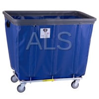 Laundry Supplies - Laundry Hampers and Racks - R&B Wire Products - R&B Wire #420SOB 20 Bushel Permanent Liner Basket Truck with Bumper