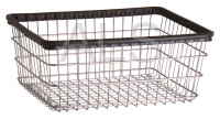 R&B Wire #EC Standard Wire Basket with Bumper, Chrome