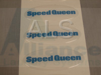 Residential Speed Queen Laundry Parts - Residential Speed Queen Stacked Washer and Dryer Parts - Speed Queen Parts - Speed Queen #800921 Washer/Dryer LABEL DOMED-SPEED QUEEN