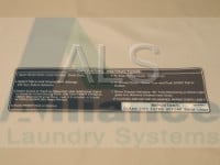 Alliance #D500498R7 Dryer LABEL INSTRUCTIONS FOR USE