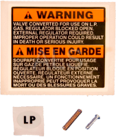 Commercial IPSO Dryer Parts - Commercial Ipso BU035N Dryer Parts - IPSO Parts - Ipso #M405434P Dryer KIT CONVERSION-VALVE-LP