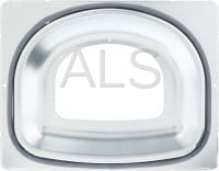 Commercial Speed Queen Dryer Parts - Commercial Speed Queen SSE117*A1500 Dryer Parts - Speed Queen Parts - Speed Queen #D516509 Washer/Dryer ASSY DOOR LINER & SEAL- GALV WINDOW