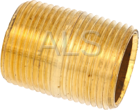 Commercial Speed Queen Washer Parts - Commercial Speed Queen SCL125KNV Washer-Extractor Parts - Speed Queen Parts - Speed Queen #C000417 Washer NIPPLE BRS 3/4NPTXCLOSE