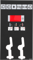 Commercial Cissell Dryer Parts - Commercial Cissell CTT45N Tumbler-Dryer Parts - Cissell Parts - Cissell #70462602 Dryer OVERLAY,CONTROL DX4 DUAL COIN T30/T45