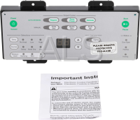 Residential Speed Queen Dryer Parts - Residential Speed Queen ADGE8RGS113TW01 Dryer Parts - Speed Queen Parts - Speed Queen #D515503P Dryer ASSY,HEC DRYR CNTRL W/OVRLAY BLU H3 ENGL