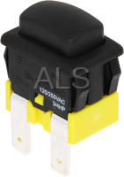 Commercial Laundry Parts - Commercial Speed Queen Laundry Parts - Speed Queen Parts - Speed Queen #D517617 SWITCH,PUSH BUTTON SPST NO,BLK