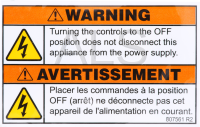 Commercial Unimac Dryer Parts - Commercial Unimac UDEE5BGS173CW01 Dryer Parts - Unimac Parts - Unimac #807561 Dryer LABEL,WARNING-DISCONNECT POWER